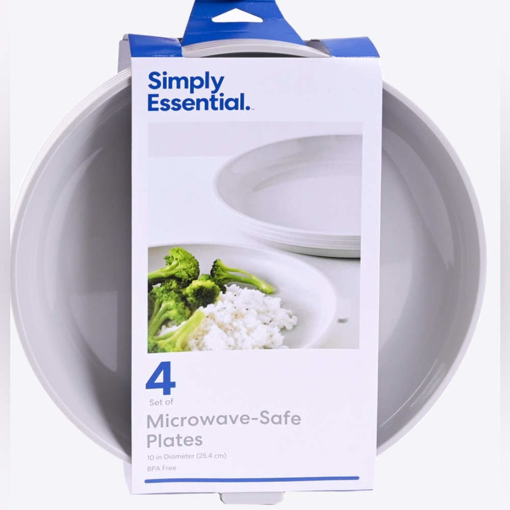 Simply Essential Microwave-Safe Plates Set